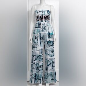 My Stylish graphic Palazzo jumpsuit size L